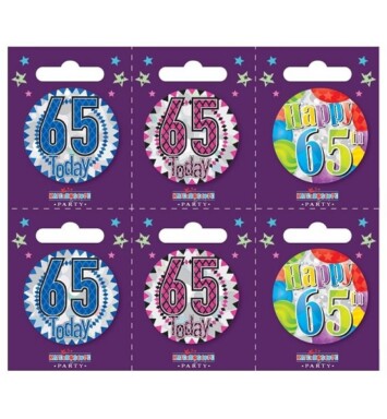 Age 65 Small Badges
