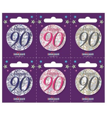 Age 90 Small Badges