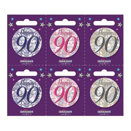 Age 90 Small Badges
