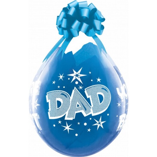 18 Inch Diamond Clear Dad You're The Best Latex Balloon