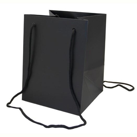 19x25cm Hand Tie Bag 10pk Black