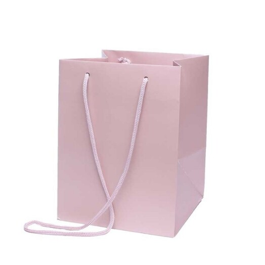 19x25cm Hand Tie Bag 10pk Rose Gold