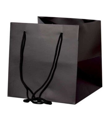 25x25cm Hand Tie Bag 10pk Black