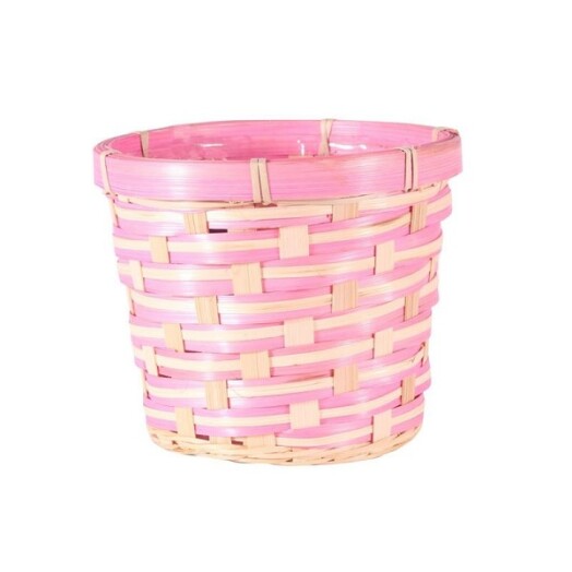 Bamboo Drop in Basket - Pink