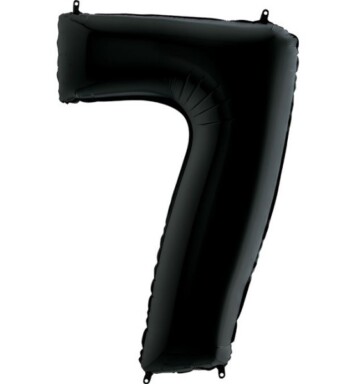 26" Black Number 7 Foil Balloon
