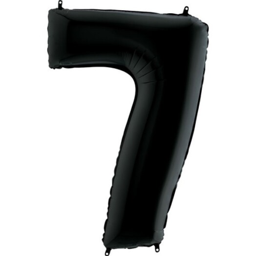 26" Black Number 7 Foil Balloon