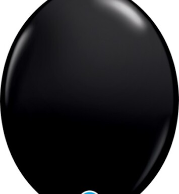 12 Inch Fashion Onyx Black Quick-Link Latex Balloons 50ct
