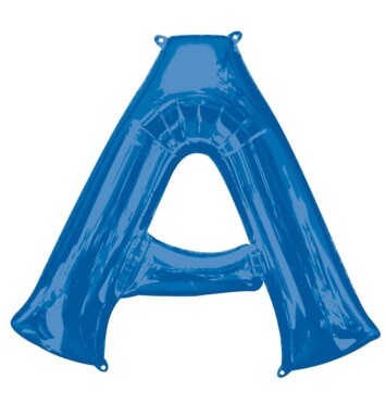 Large Blue Letter A Foil Balloon