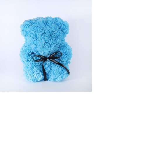 Large Amour Rose Baby Bear - Blue