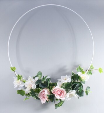 60cm Bridesmaid Flower Hoop
