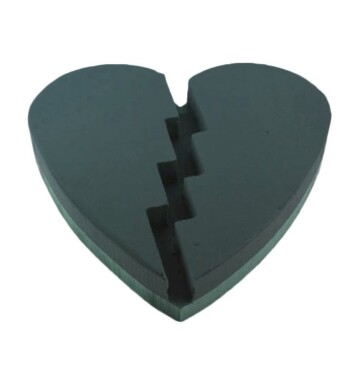 Foam Backed 15" Broken Heart