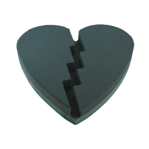 Foam Backed 15" Broken Heart