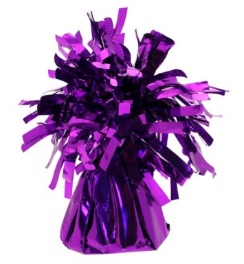 Box of 12 Apac Foil Balloon Weights - Purple
