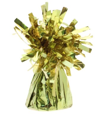 Box of 12 Apac Foil Balloon Weights - Gold