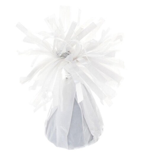 Box of 12 Apac Foil Balloon Weights - White