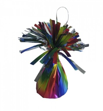 Box of 12 Apac Foil Balloon Weights - Tie Dye