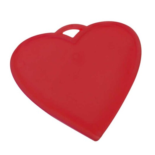Red Heart Shaped Plastic Weights