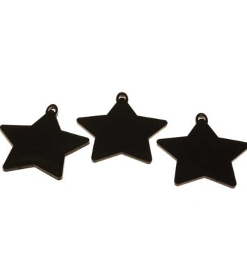 Black Star Shaped Plastic Weights