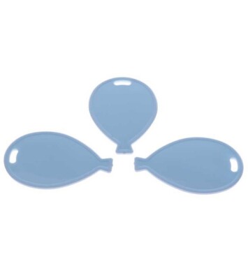 Pastel Blue Balloon Shaped Plastic Weights