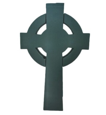 Large Celtic Cross Foam Floral Frame
