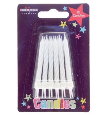 White Stripe Candle