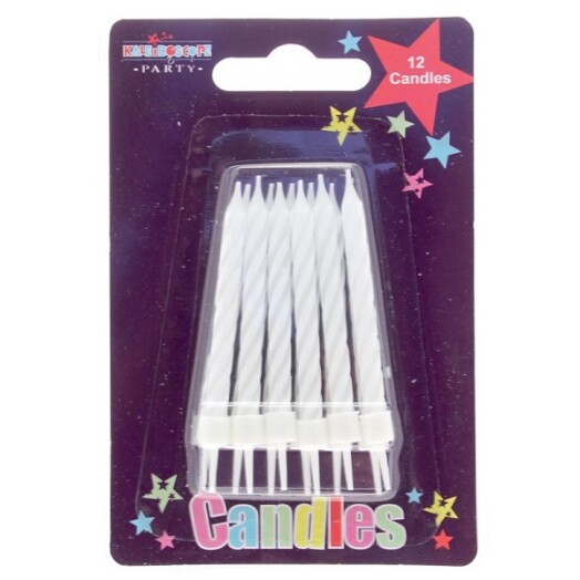 White Stripe Candle
