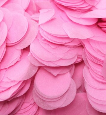 100g Baby Pink Round Tissue Paper Confetti - 25mm