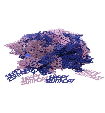 14g Happy Birthday Confetti Blue