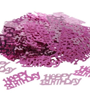 14g Happy Birthday Confetti Pink