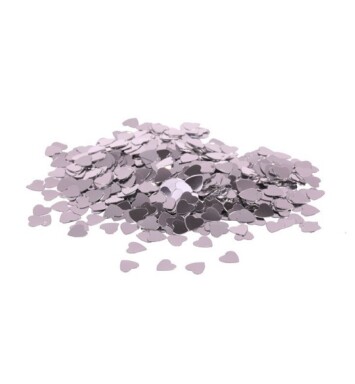 14g Silver Heart Confetti