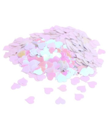 14g Iridescent Heart Confetti