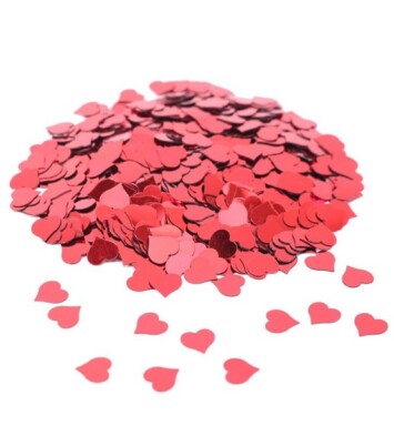 14g Red Heart Confetti