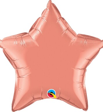 Unpackaged 20" Coral Star Foil Balloon
