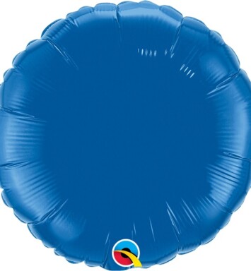 Unpackaged 18" Dark Blue Round Foil Balloon