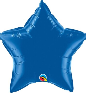 Unpackaged 20" Dark Blue Star Foil Balloon