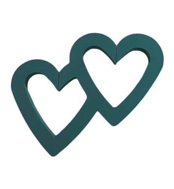 Foam Backed 18" Open Double Heart