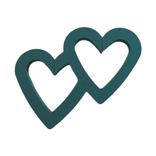 Foam Backed 18" Open Double Heart