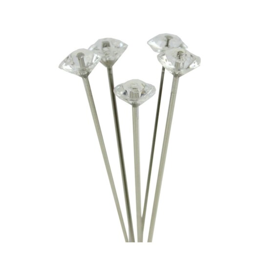5cm Diamante Pins 100pcs