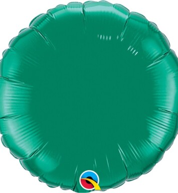 Unpackaged 18" Emerald Green Round Foil Balloon