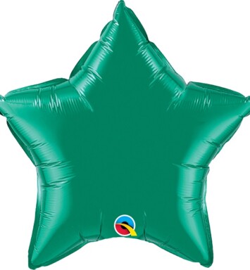 Unpackaged 20" Emerald Green Star Foil Balloon