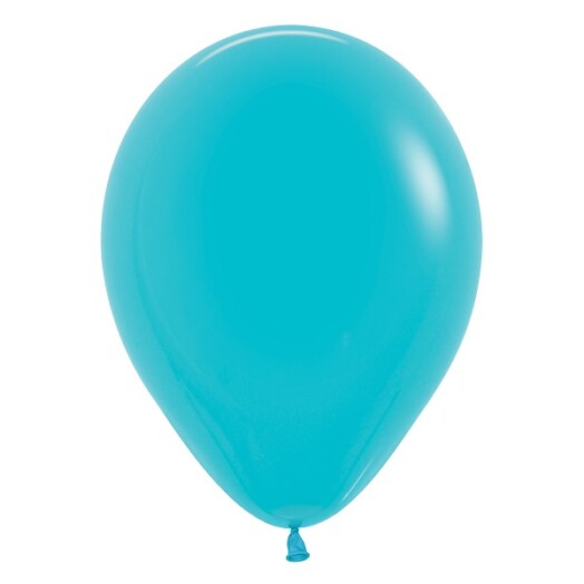 5 Inch Fashion Caribbean Blue Latex Balloons 100ct