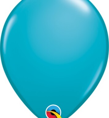 5 Inch Fashion Tropical Teal Latex Balloons 100ct