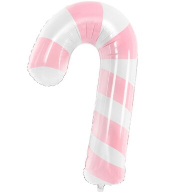 Pastel Pink Candy Cane Super Shape Foil Balloon