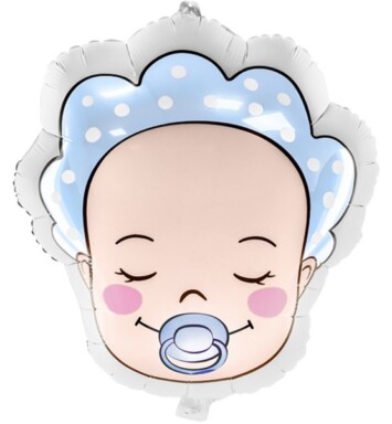 Baby Boy Head Super Shape Foil Balloon