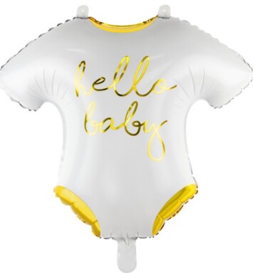 Hello Baby Onesie Super Shape Foil Balloon