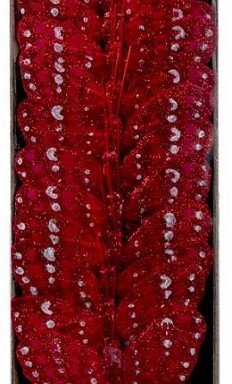 7cm Glittered Butterfly Red