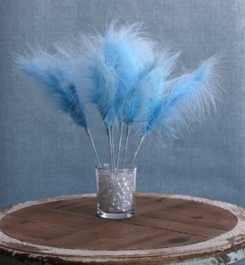 Fluff Feather Bunch - Baby Blue