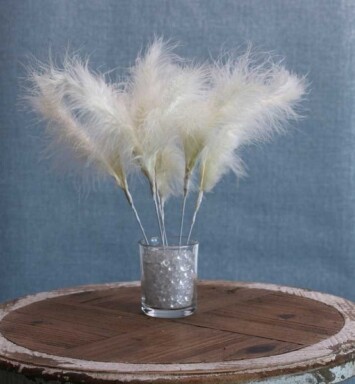 Fluff Feather Bunch - Ivory