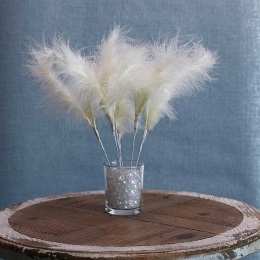 Fluff Feather Bunch - Ivory