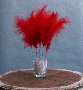 Fluff Feather Bunch - Red